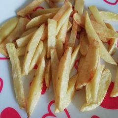 A picture of Shallow fried chips#4weekschallenge.