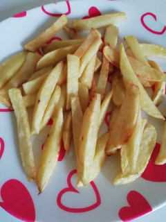 A picture of Shallow fried chips#4weekschallenge.