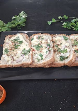 A picture of Bread pizza.
