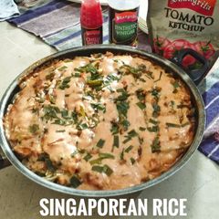 A picture of Singaporean Rice.