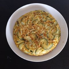 A picture of Zucchini omelette.