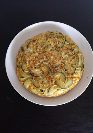 A picture of Zucchini omelette.