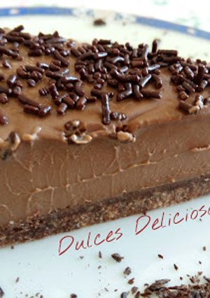 Una foto de Cheesecake de chocolate