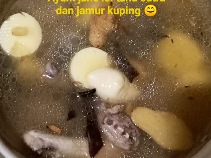 Anti Ribet, Buat Ayam Jahe masak tofu telur dan jamur kuping Menu Enak Dan Mudah Dibuat