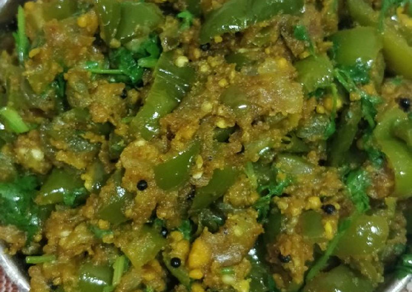 Brinjal capsicum ki sabzi