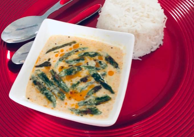 Recipe of Homemade Beens in Kachimoru (Kerala-Style Spiced Yogurt Curry