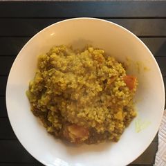 A picture of Spiced Beef Pilaf.