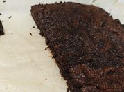 Una foto di brownie cioccolato