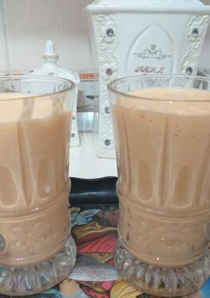 عکسی از دستور میلک شیک انبه