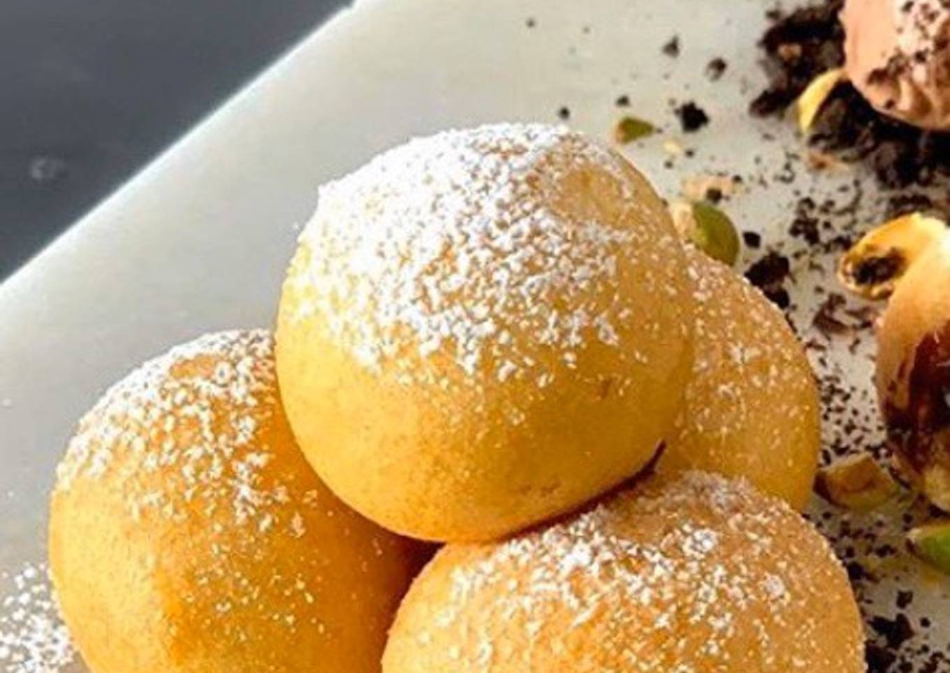 Buñuelos de trufa al ron