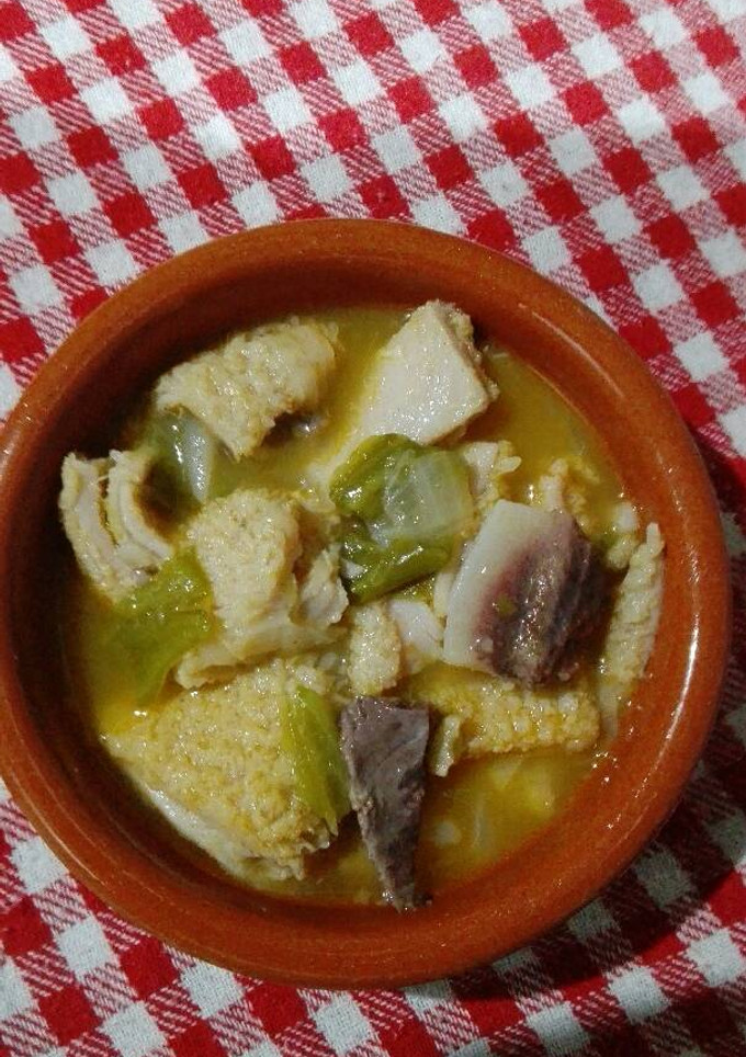 Una foto de Callos con capipota y verduritas