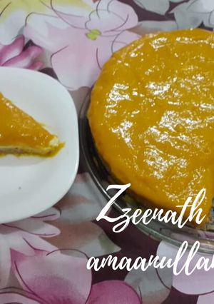 A picture of Mango Mousse Cake.