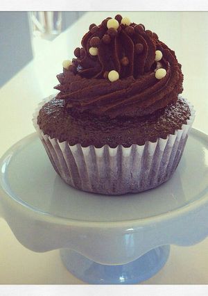 Una foto de Cupcakes de chocolate