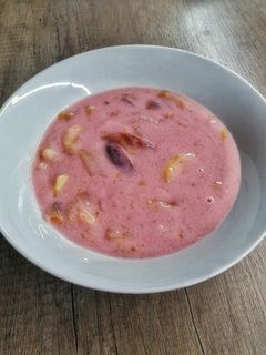Gyümölcsleves 🍎🍒🍐 recept fotója