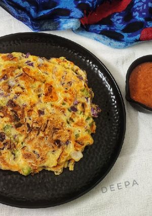 A picture of Moong-Daal Pancake.