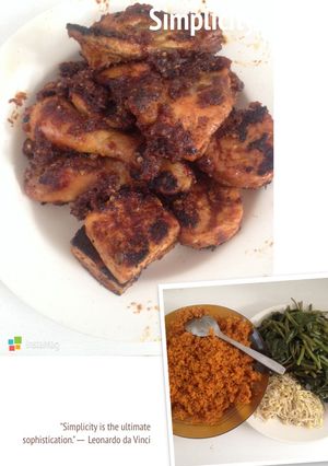 Foto resep Ayam panggang urap"