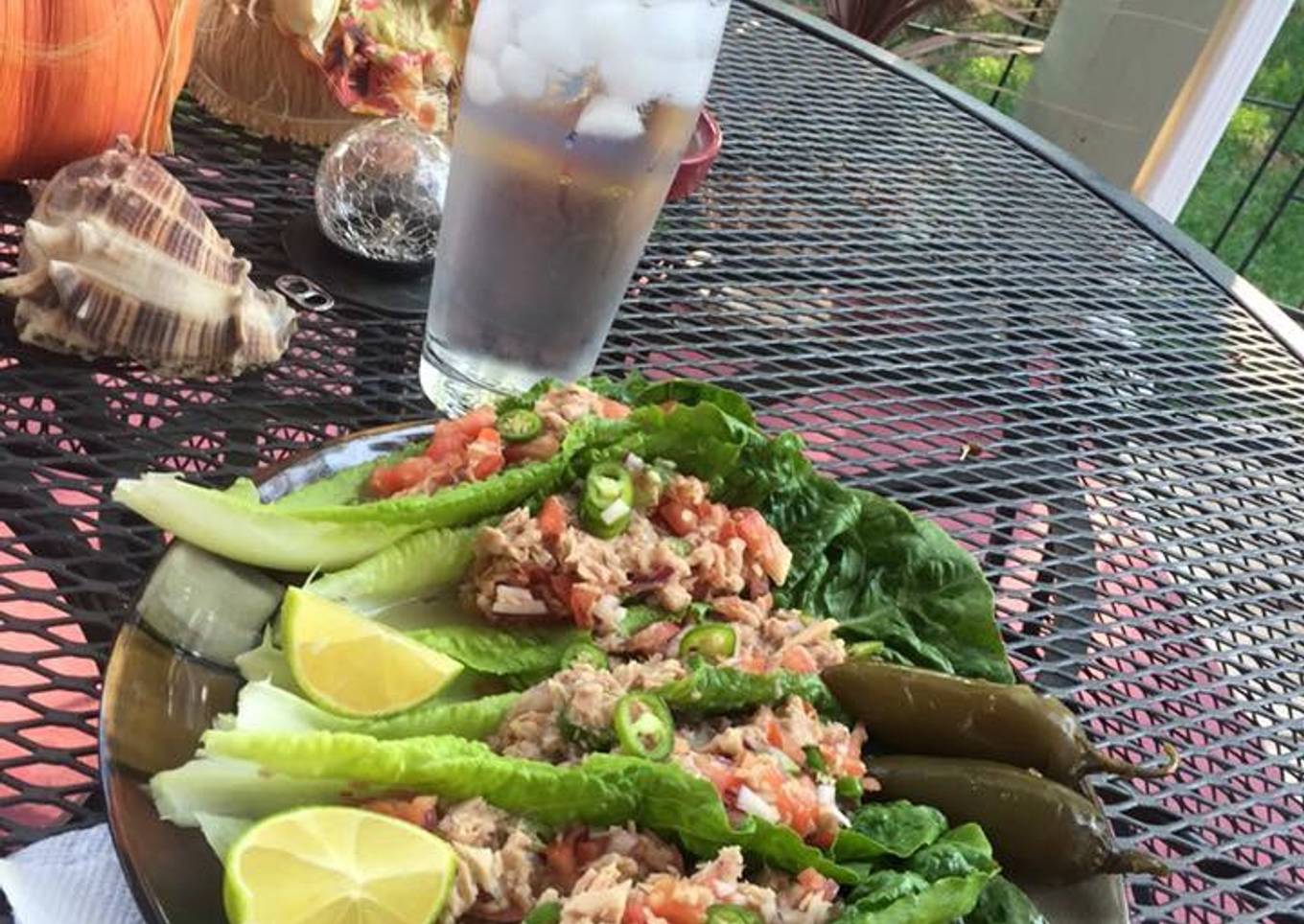 Tacos de lechuga y atún !