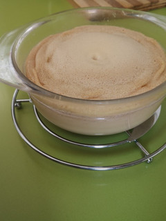Una foto de Flan de galleta al microondas