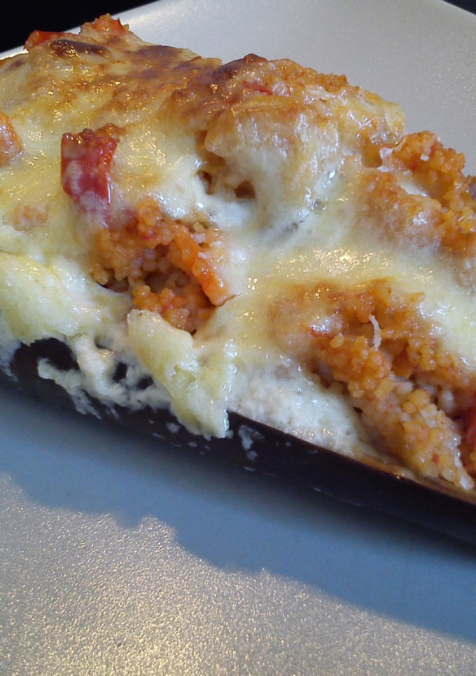 Una foto de Berenjena rellena con cuscús