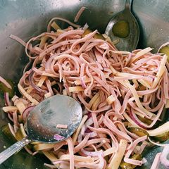 A picture of Bavarian Wurst salad 🥗.