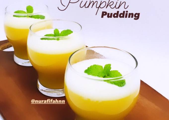 Pumpkin Pudding (Puding Labu Kuning) 