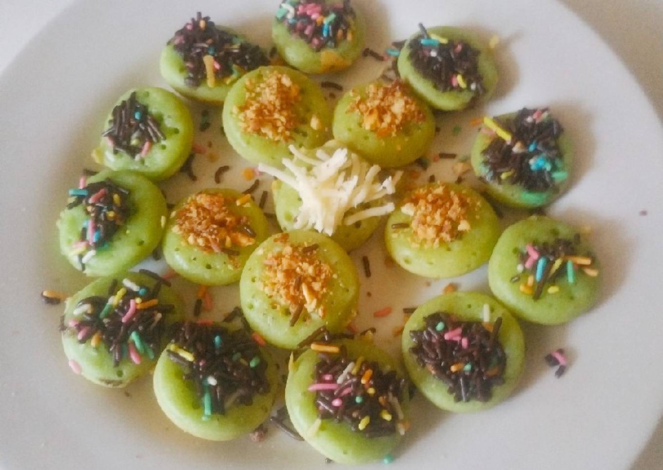 363. Kue cubit pandan eggless