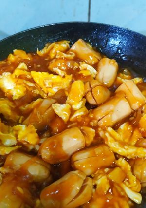 Foto resep 52. Sosis telur saus