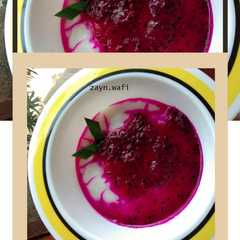 A picture of BUBUR SUM SUM SAUS NAGA (snack mpasi 7m+).