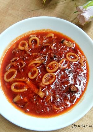 Foto resep Cumi saos padang