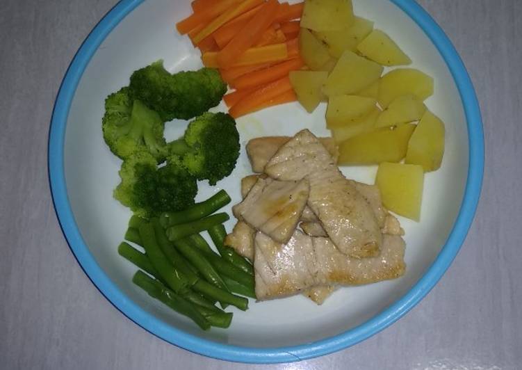 Tuna grill, menu makan siang diet 😋