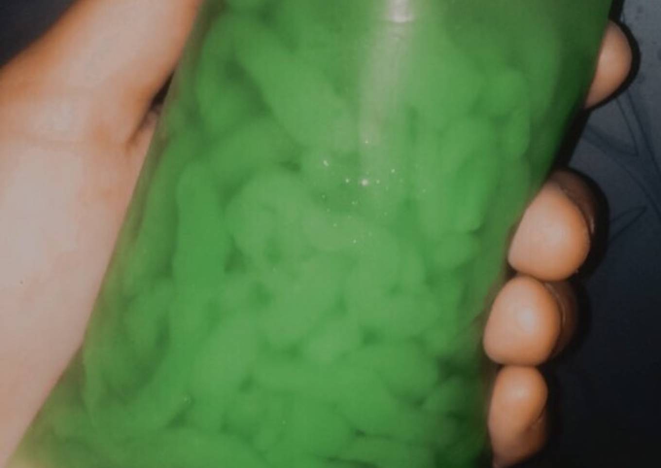 Cendol kenyal simple tanpa nutrijel