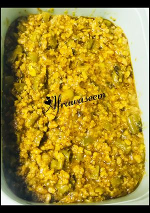 A picture of Green beans & keema curry using restaurant style all-purpose gravy.