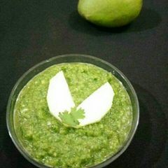 Coriander mango chutney A picture of Coriander mango chutney.