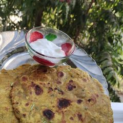 A picture of Green Moong Dal Paratha.