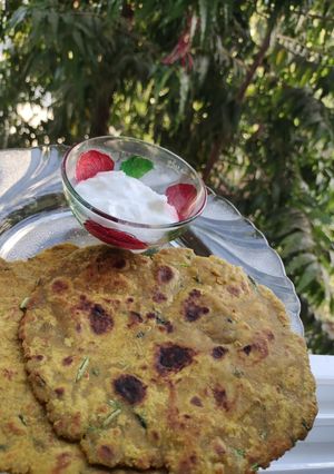 A picture of Green Moong Dal Paratha.