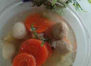 Foto resep Sup 2 Bakso (Ikan & Daging)
