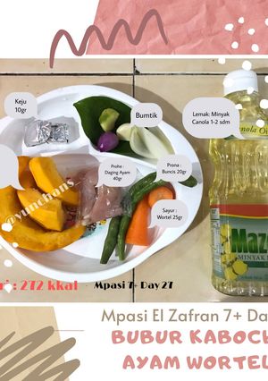 Foto resep Mpasi 7+ Day 27 : Bubur Kabocha Ayam Wortel