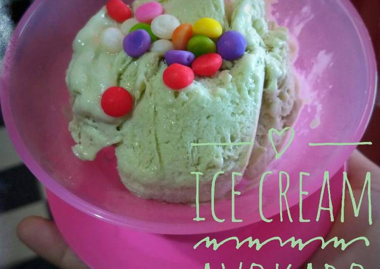 Cara Gampang Membuat Ice cream alpukat Anti Gagal