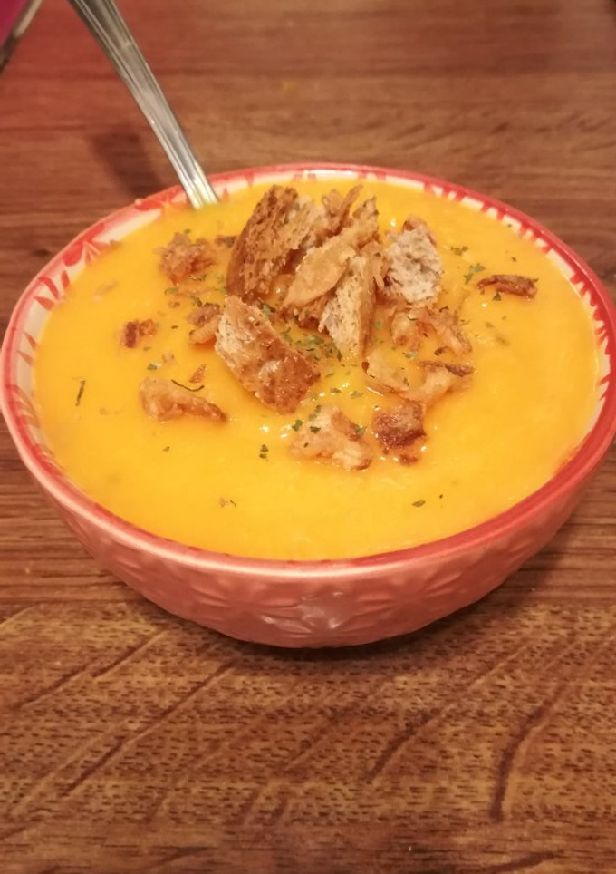 Una foto de Puré de calabaza al horno