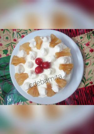 A picture of Pineapple Pastry cake Whole Wheat & sugar free.