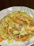 Yaki Udon with BBQ Sauce