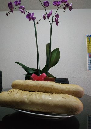 Una foto de Pan rústico natural