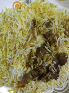 A picture of Mutton pilao.