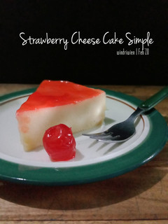 Foto resep Strawberry Cheese Cake Simple (No Mixer No Oven)