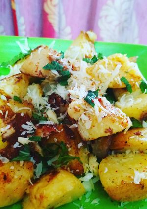 A picture of Potato chaat.