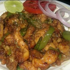 A picture of Capsicum chicken karai 😋.