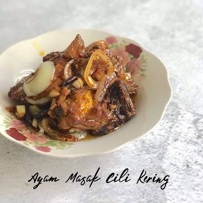 Resipi Ayam Masak Cili Kering Oleh Nur Dhunaa Ab Maleq Cookpad