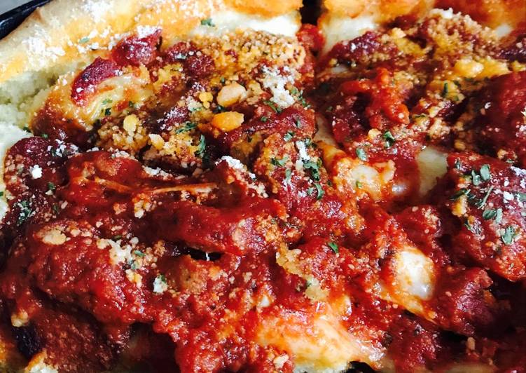Recipe of Award-winning BP&#39;s Chicago style Deep Dish Pizza