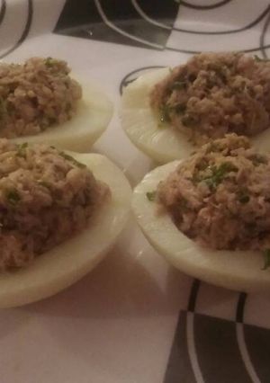 Una foto de Huevos rellenos