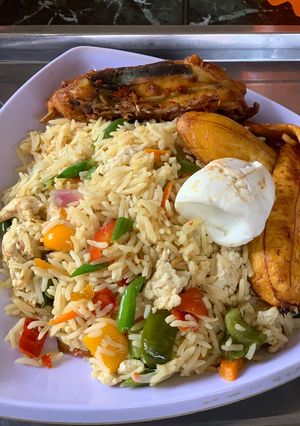 A picture of Fast & flavorful: My healthy twist on egg fried rice.